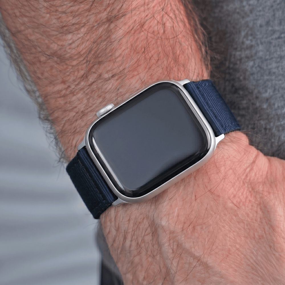 The O2 Band - For Apple Watch - Navy Blue - BluShark Straps
