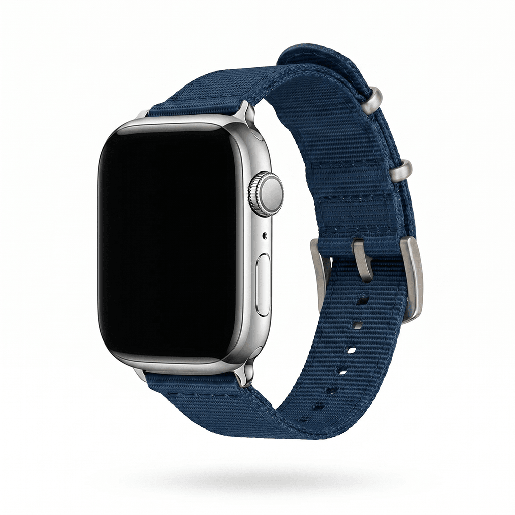 The O2 Band - For Apple Watch - Navy Blue - BluShark Straps