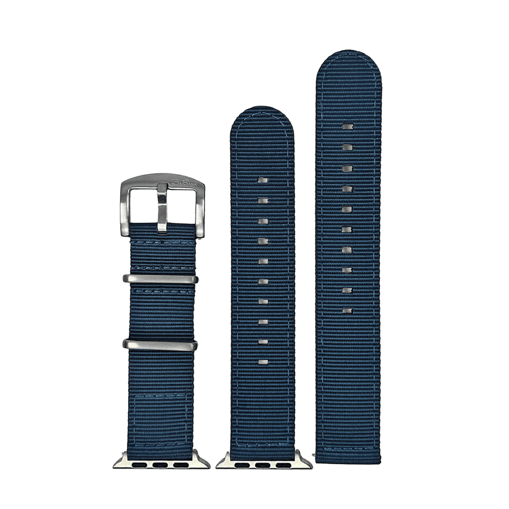 The O2 Band - For Apple Watch - Navy Blue - BluShark Straps