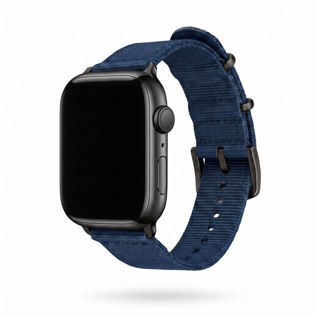 The O2 Band - For Apple Watch - Navy Blue - BluShark Straps