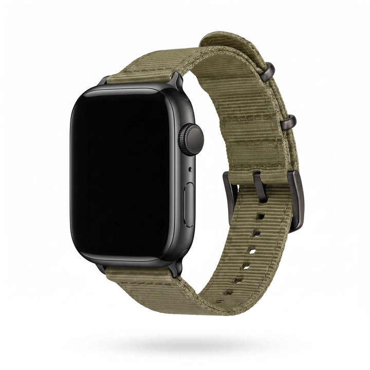 The O2 Band - For Apple Watch - Olive Drab - BluShark Straps