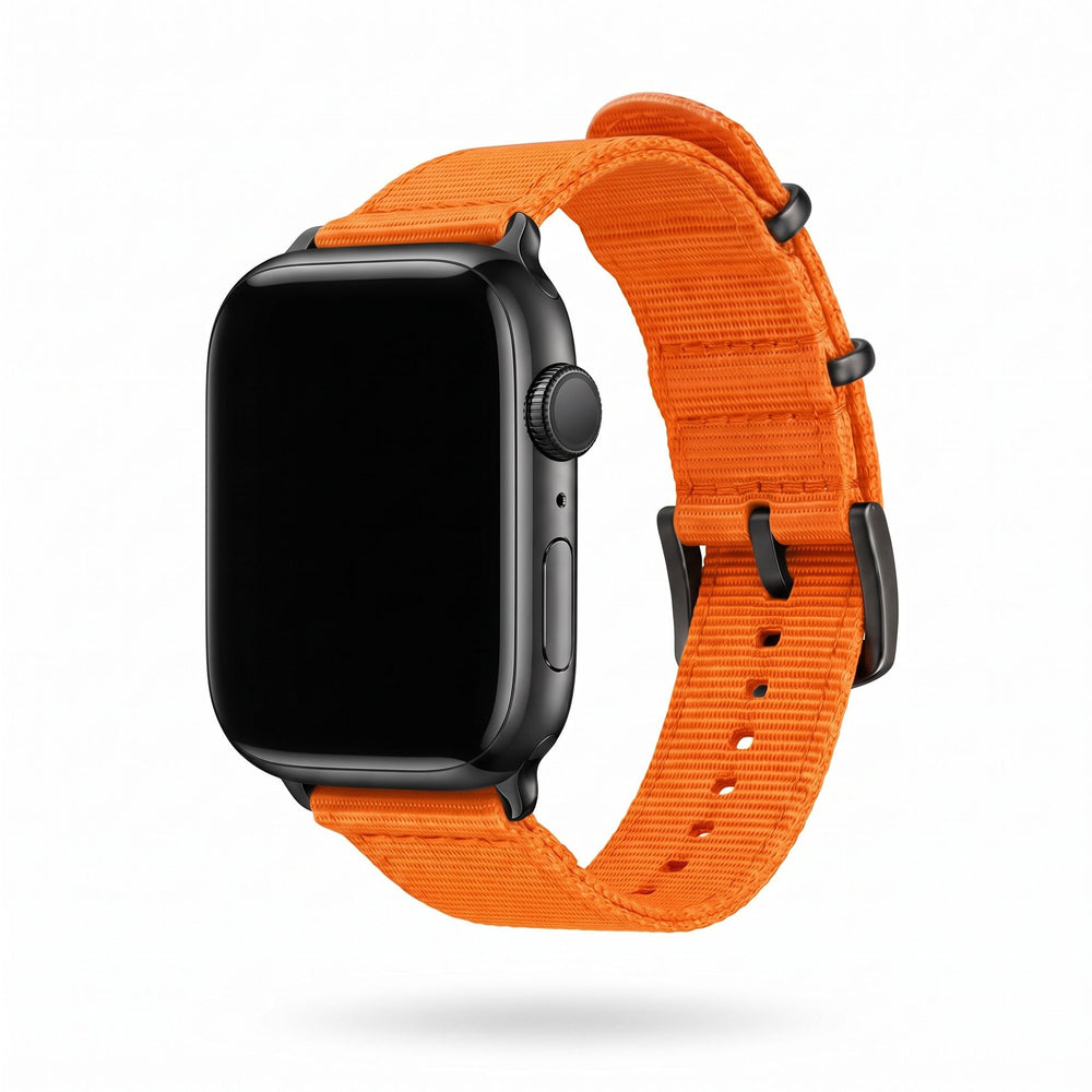 The O2 Band - For Apple Watch - Orange - BluShark Straps
