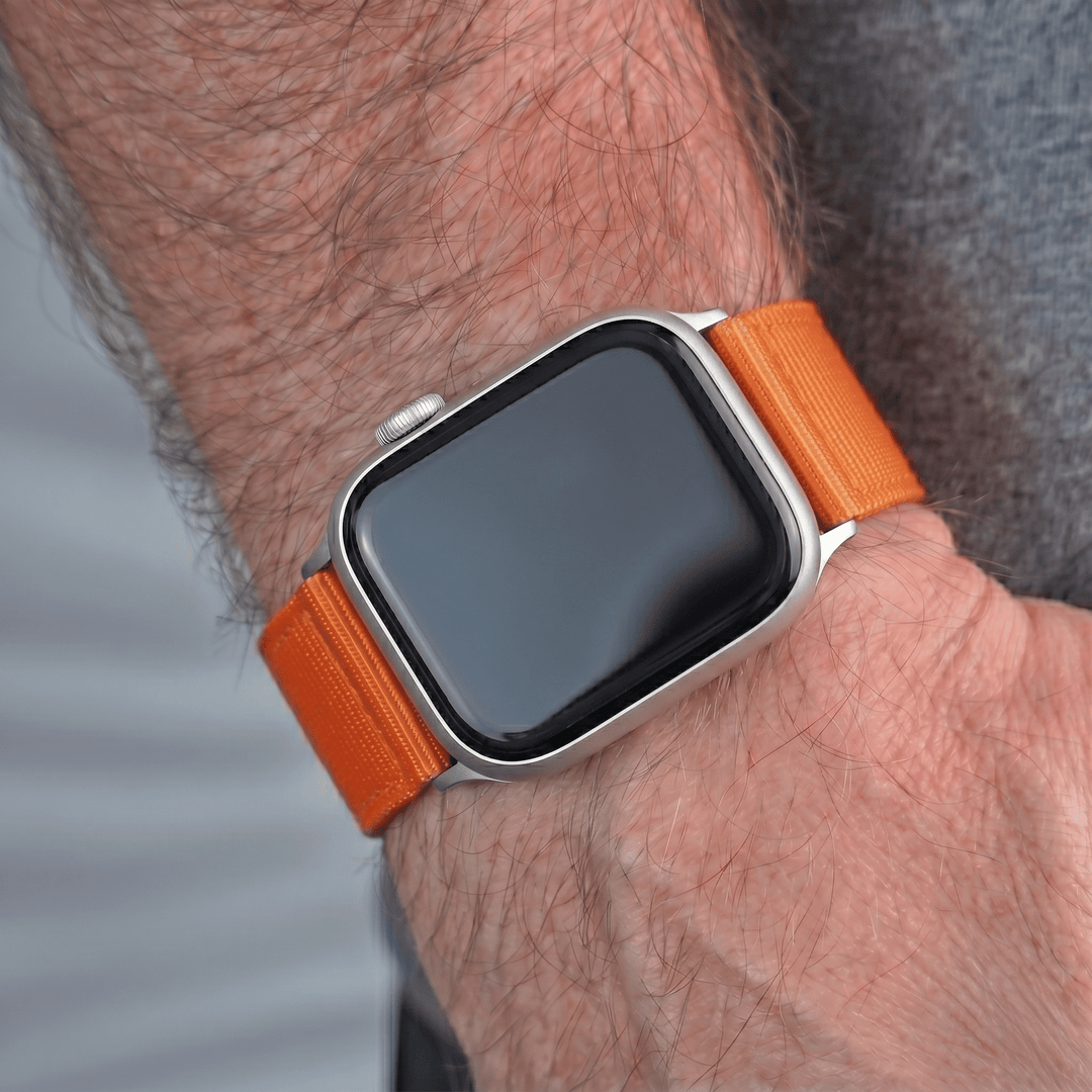 The O2 Band - For Apple Watch - Orange - BluShark Straps