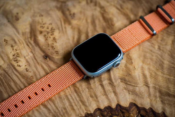 The O2 Band - For Apple Watch - Orange - BluShark Straps
