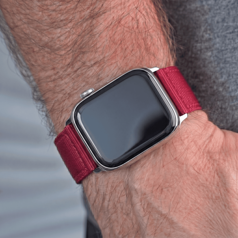 The O2 Band - For Apple Watch - Raspberry - BluShark Straps