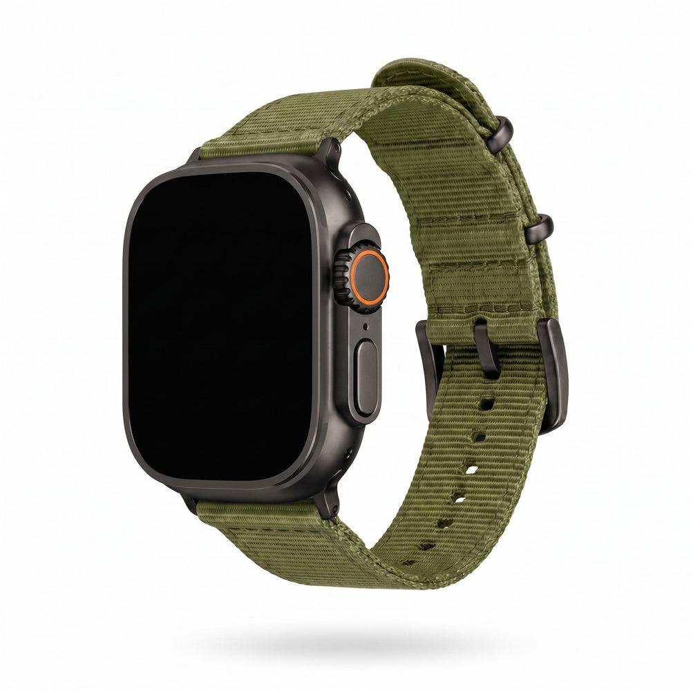 The O2 Band - For Apple Watch ULTRA - Army Green - BluShark Straps