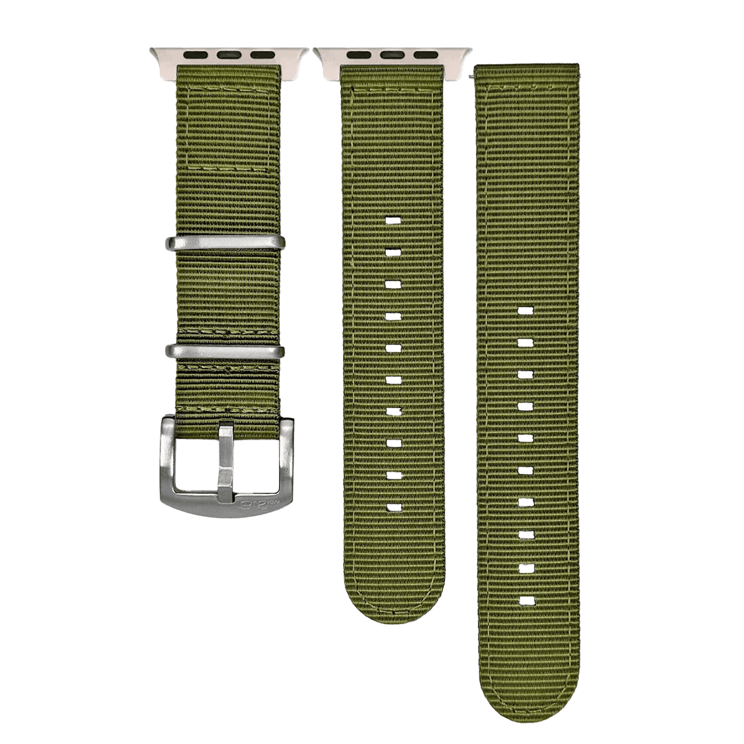 The O2 Band - For Apple Watch ULTRA - Army Green - BluShark Straps