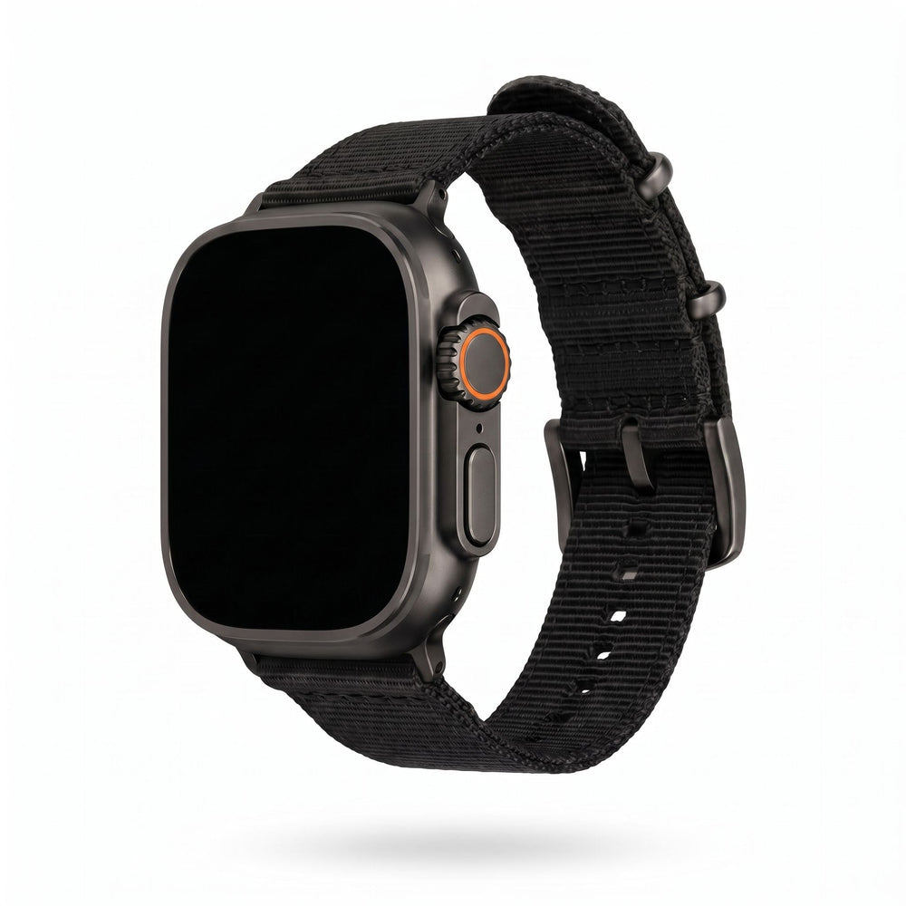 The O2 Band - For Apple Watch ULTRA - Black - BluShark Straps