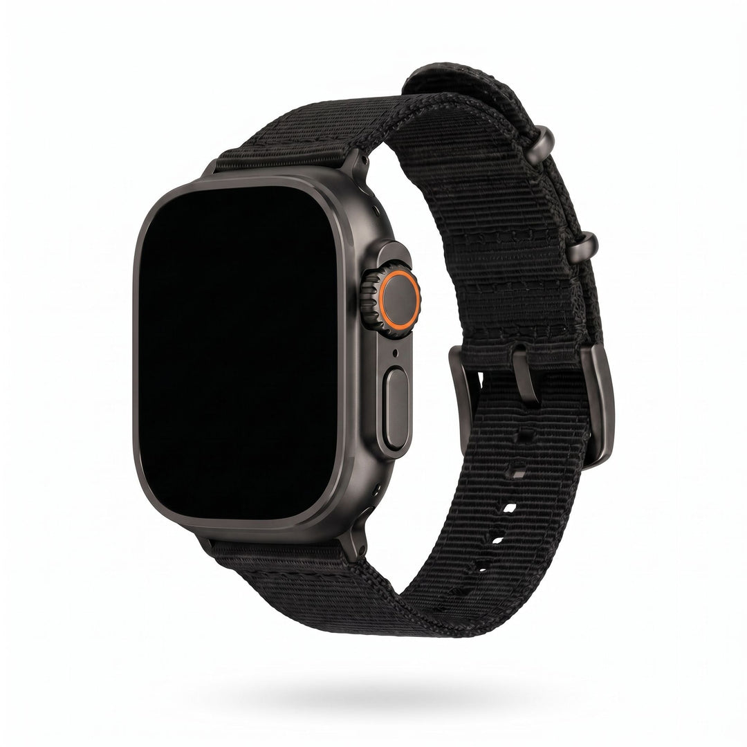 The O2 Band - For Apple Watch ULTRA - Black - BluShark Straps