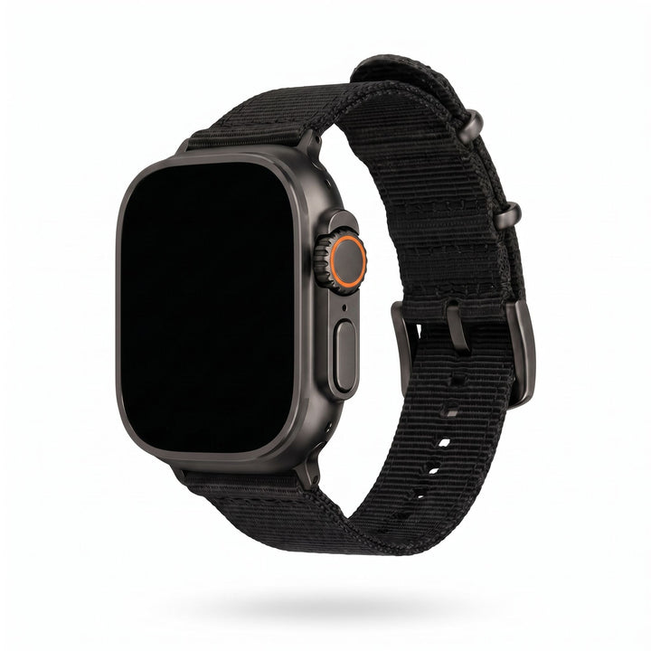 The O2 Band - For Apple Watch ULTRA - Black - BluShark Straps