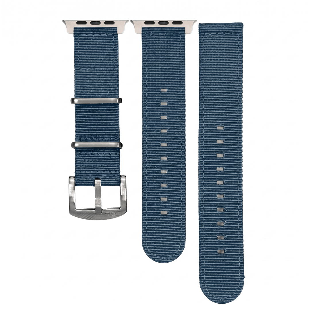 The O2 Band - For Apple Watch ULTRA - Blue Steel - BluShark Straps