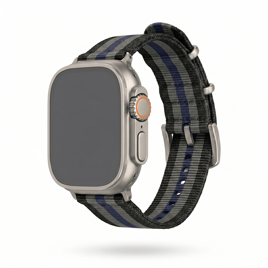 The O2 Band - For Apple Watch ULTRA - Bond Blue - BluShark Straps