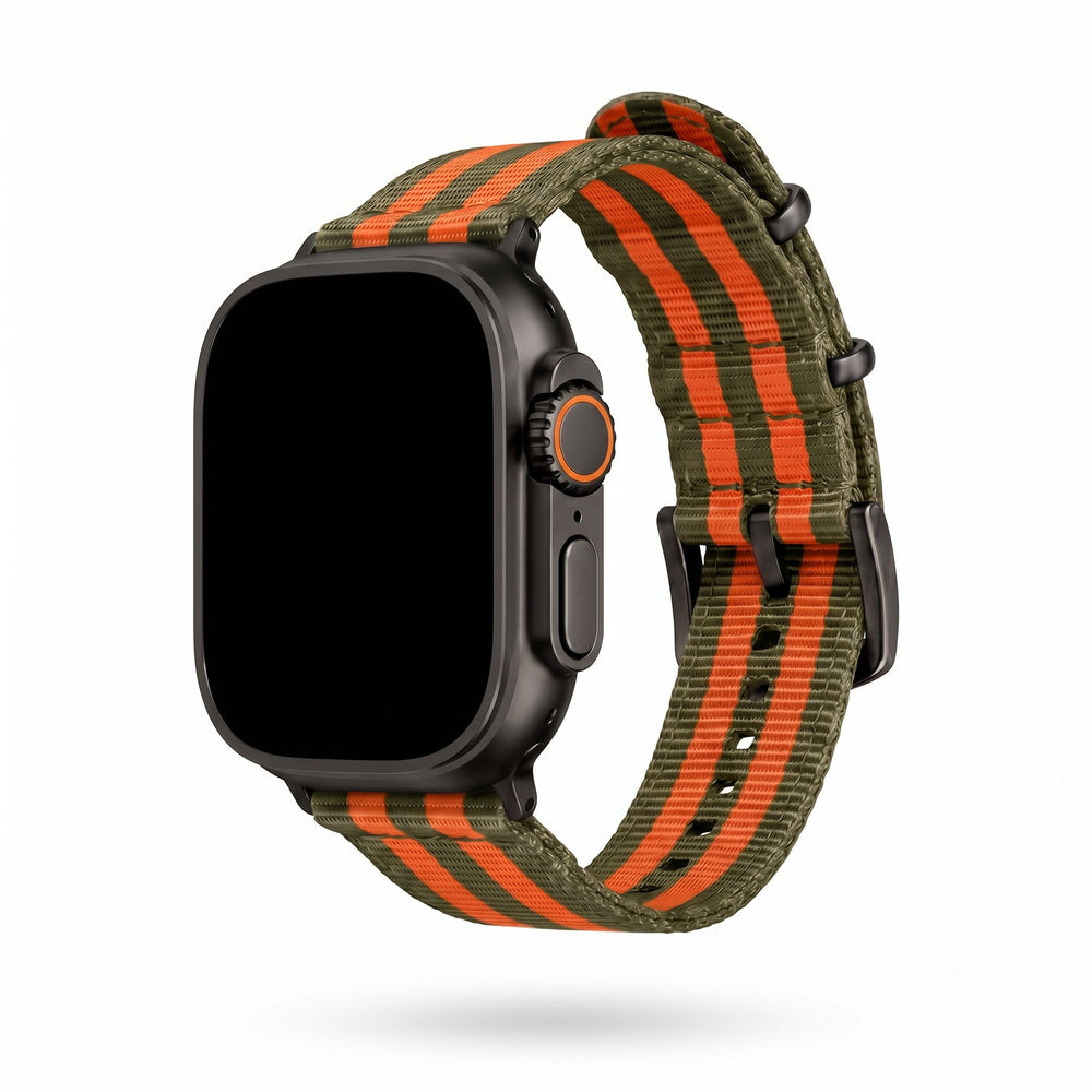 The O2 Band - For Apple Watch ULTRA - Bond Bomber Jacket - BluShark Straps