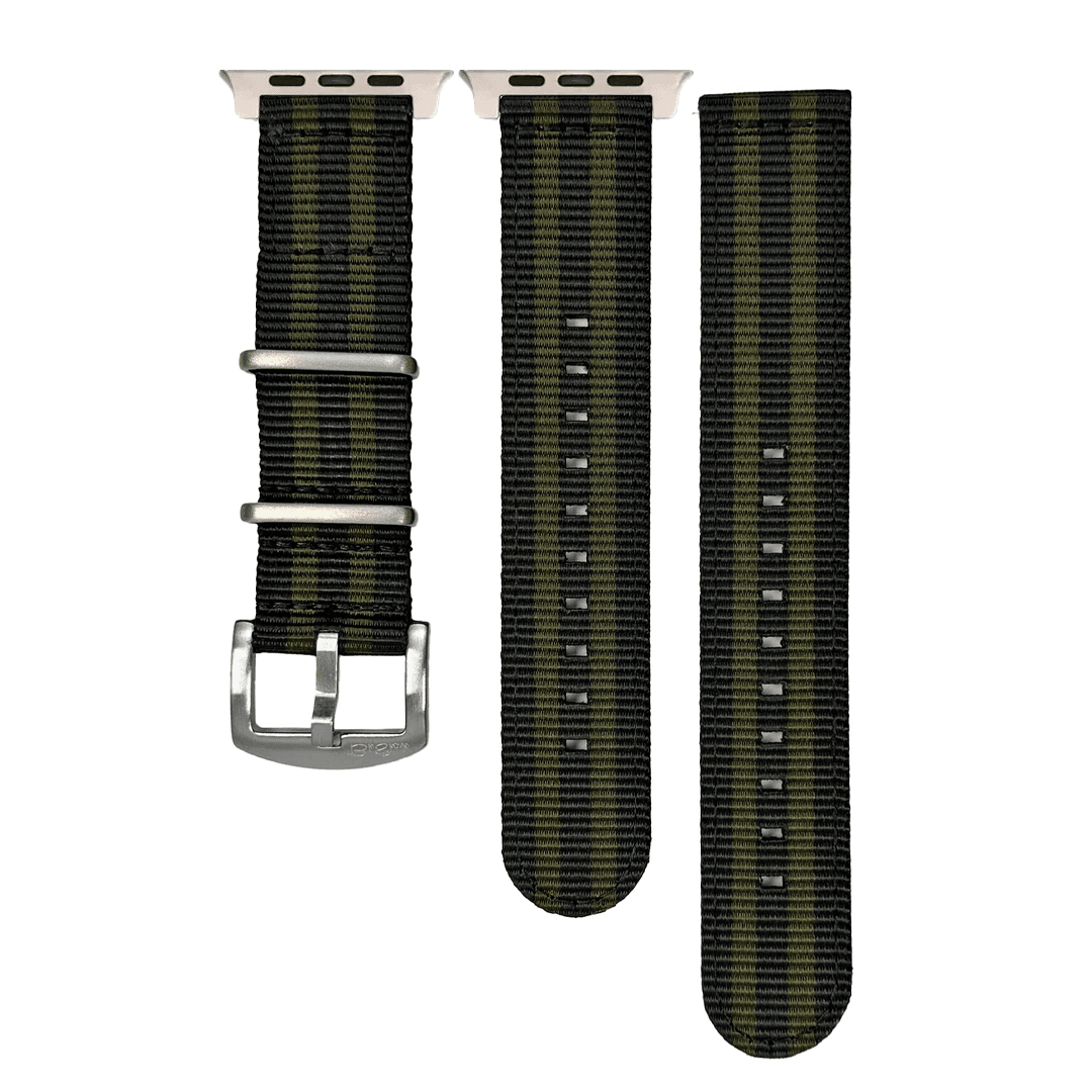 The O2 Band - For Apple Watch ULTRA - Bond Olive - BluShark Straps