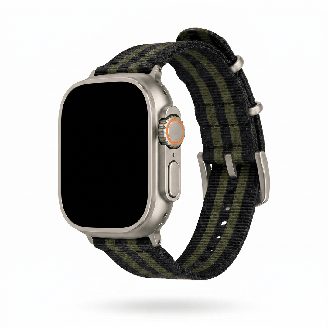 The O2 Band - For Apple Watch ULTRA - Bond Olive - BluShark Straps