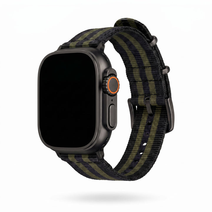 The O2 Band - For Apple Watch ULTRA - Bond Olive - BluShark Straps