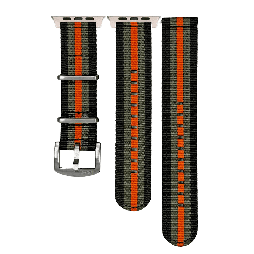 The O2 Band - For Apple Watch ULTRA - Bond Orange - BluShark Straps