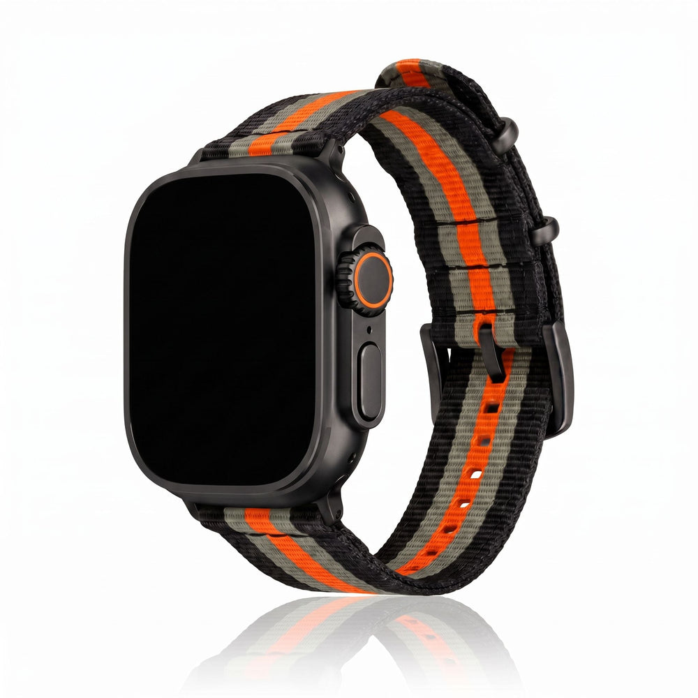 The O2 Band - For Apple Watch ULTRA - Bond Orange - BluShark Straps