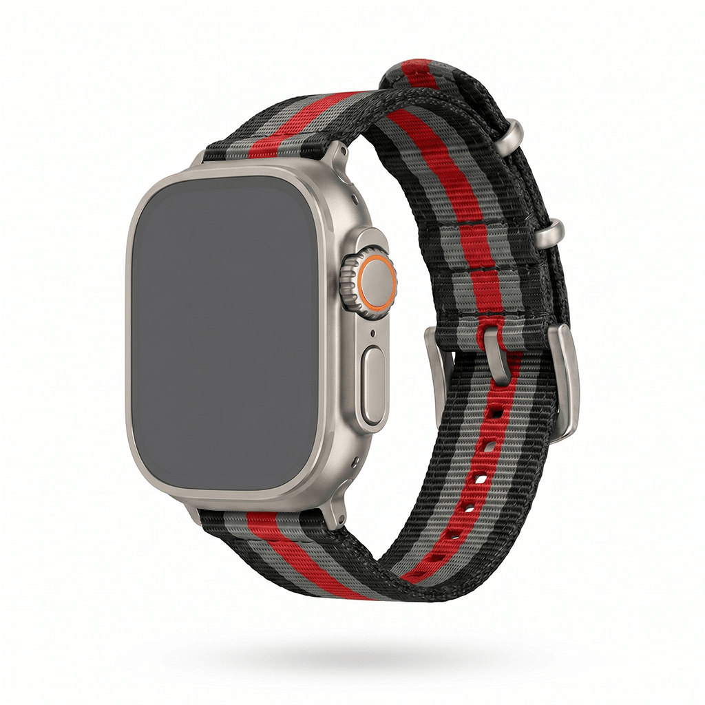 The O2 Band - For Apple Watch ULTRA - Bond Red - BluShark Straps