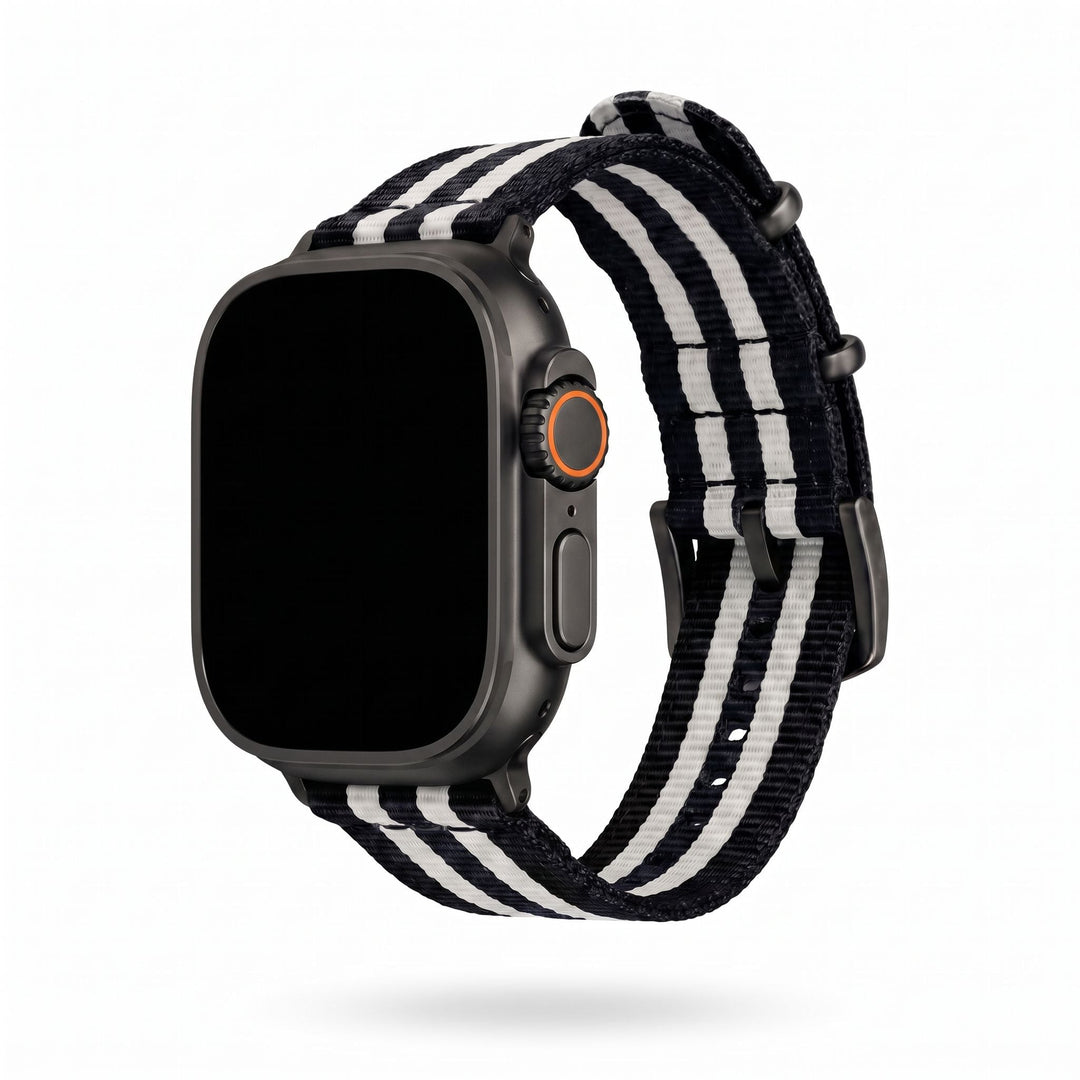 The O2 Band - For Apple Watch ULTRA - Bond Tuxedo - BluShark Straps