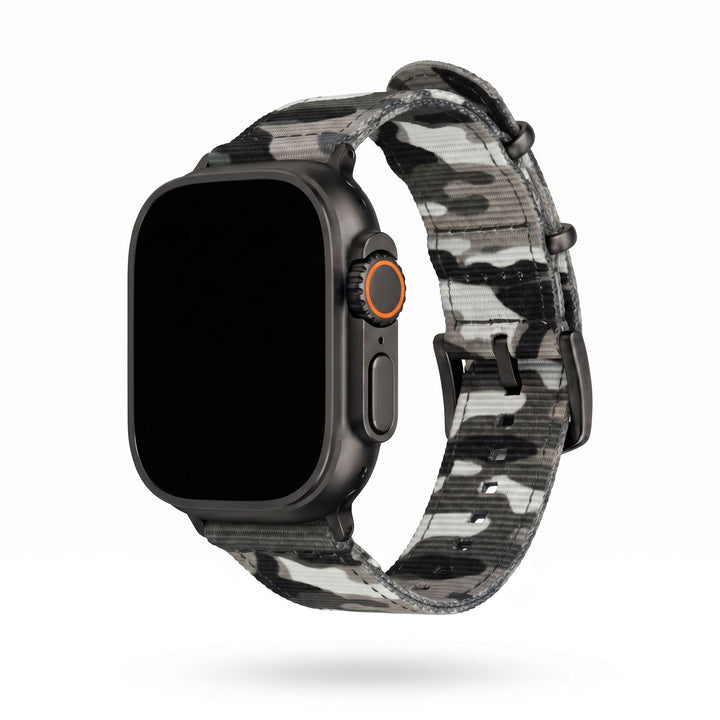 The O2 Band - For Apple Watch ULTRA - Camo Arctic - BluShark Straps