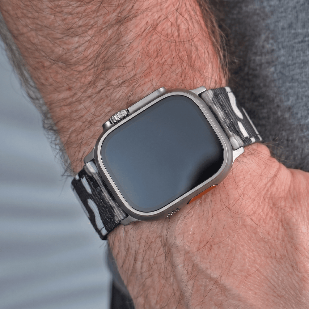 The O2 Band - For Apple Watch ULTRA - Camo Arctic - BluShark Straps