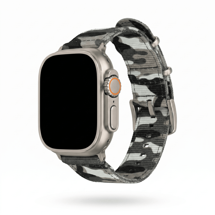 The O2 Band - For Apple Watch ULTRA - Camo Arctic - BluShark Straps