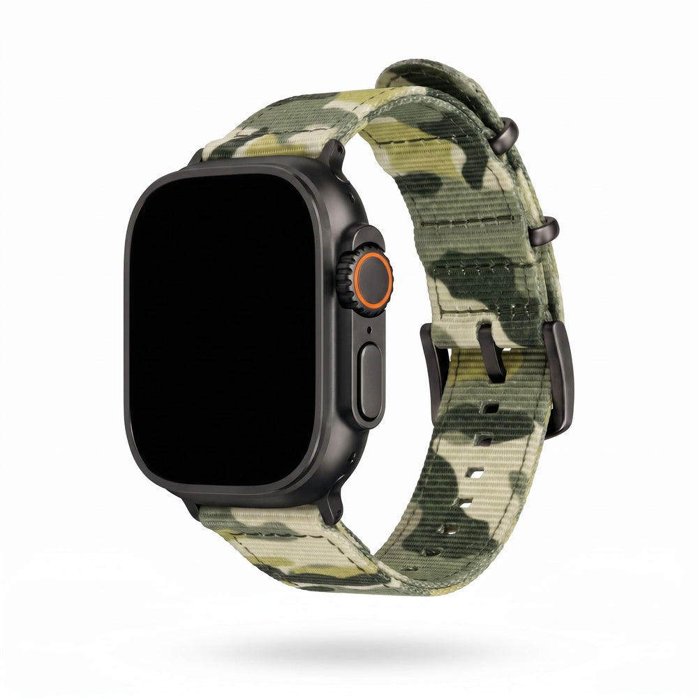 The O2 Band - For Apple Watch ULTRA - Camo Grassland - BluShark Straps