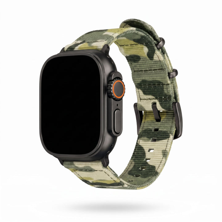 The O2 Band - For Apple Watch ULTRA - Camo Grassland - BluShark Straps