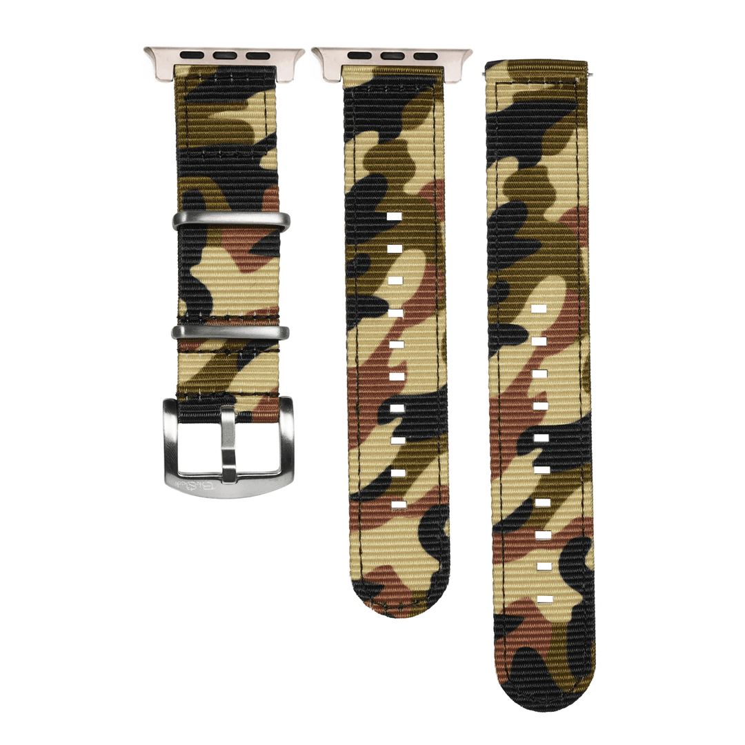 The O2 Band - For Apple Watch ULTRA - Camo Woodland - BluShark Straps