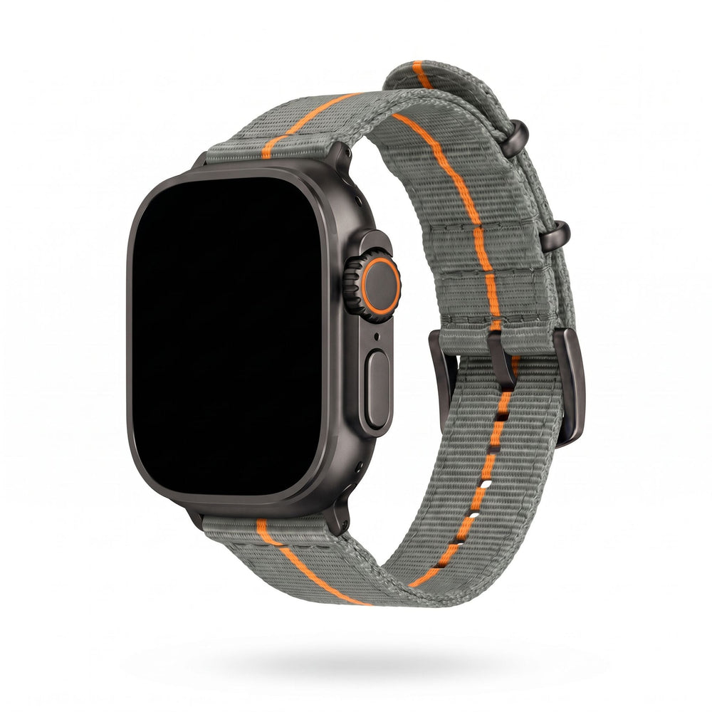 The O2 Band - For Apple Watch ULTRA - Gray Fox - BluShark Straps