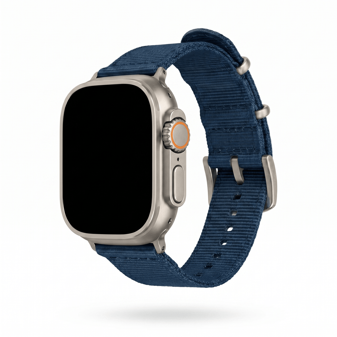 The O2 Band - For Apple Watch ULTRA - Navy Blue - BluShark Straps