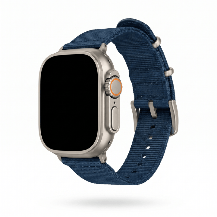 The O2 Band - For Apple Watch ULTRA - Navy Blue - BluShark Straps