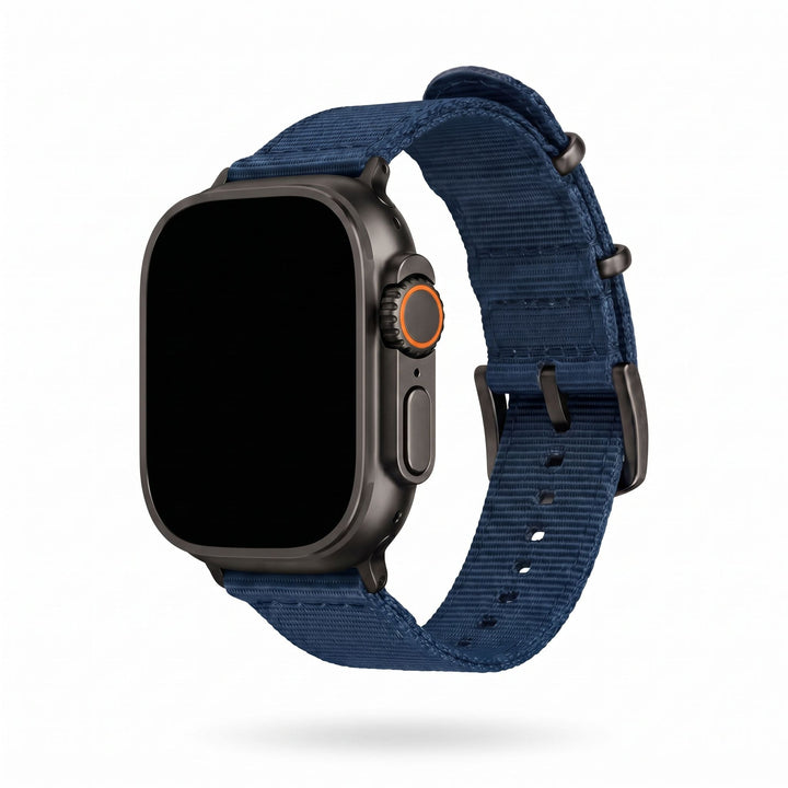 The O2 Band - For Apple Watch ULTRA - Navy Blue - BluShark Straps
