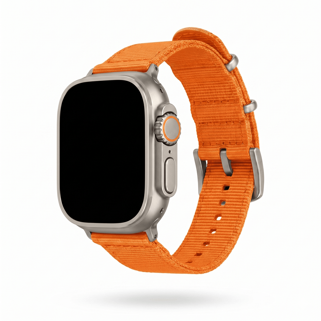 The O2 Band - For Apple Watch ULTRA - Orange - BluShark Straps