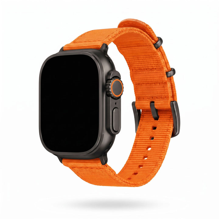 The O2 Band - For Apple Watch ULTRA - Orange - BluShark Straps