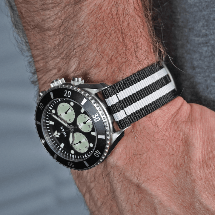 The O2 Strap - Bond Tuxedo - BluShark Straps