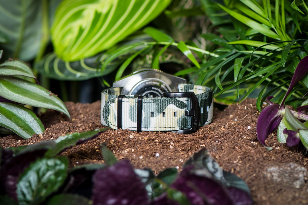 The O2 Strap - Camo Grassland - BluShark Straps