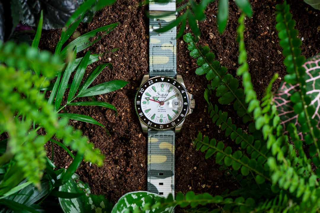 The O2 Strap - Camo Grassland - BluShark Straps