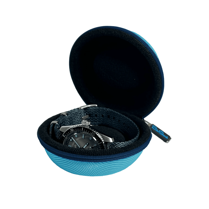 The Pod - Travel Watch Case - Baby Blu - BluShark Straps