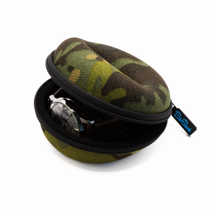 The Pod - Travel Watch Case - Camo - BluShark Straps