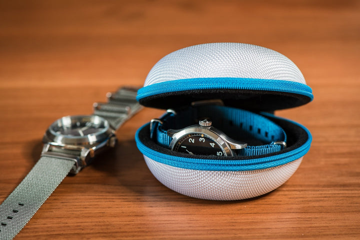 The Pod - Travel Watch Case - Great White - BluShark Straps