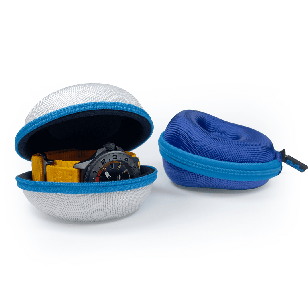The Pod - Travel Watch Case Two - Pack - BluShark Blue & Great White - BluShark Straps