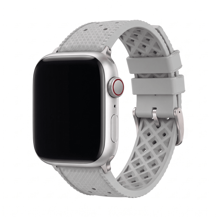 Tropical Rubber Band – For Apple Watch – Gray - BluShark Straps