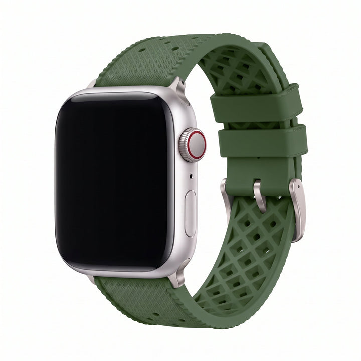 Tropical Rubber Band – For Apple Watch – Green - BluShark Straps