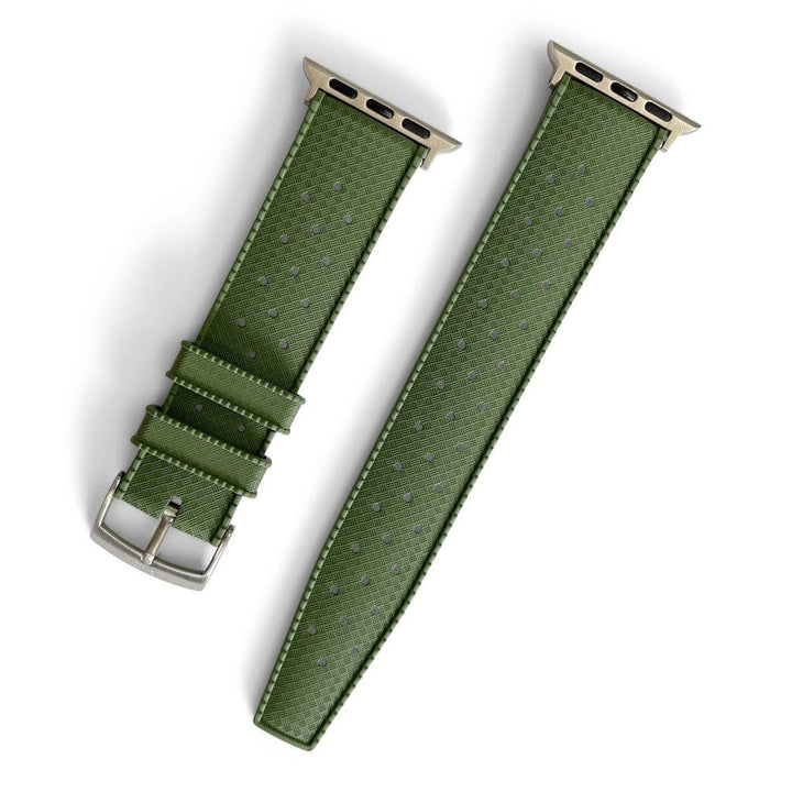 Tropical Rubber Band – For Apple Watch – Green - BluShark Straps