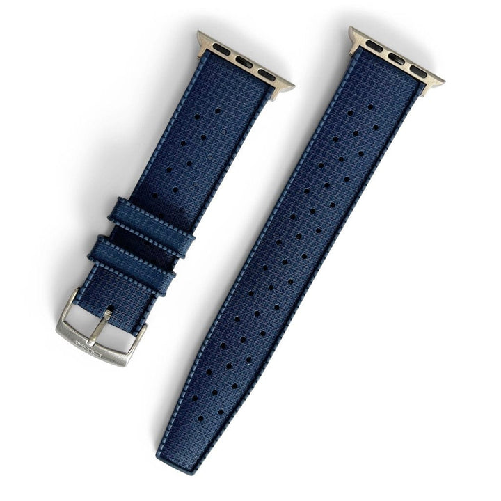 Tropical Rubber Band – For Apple Watch – Navy Blue - BluShark Straps
