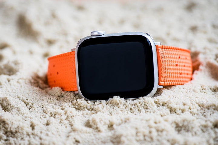 Tropical Rubber Band – For Apple Watch – Orange - BluShark Straps
