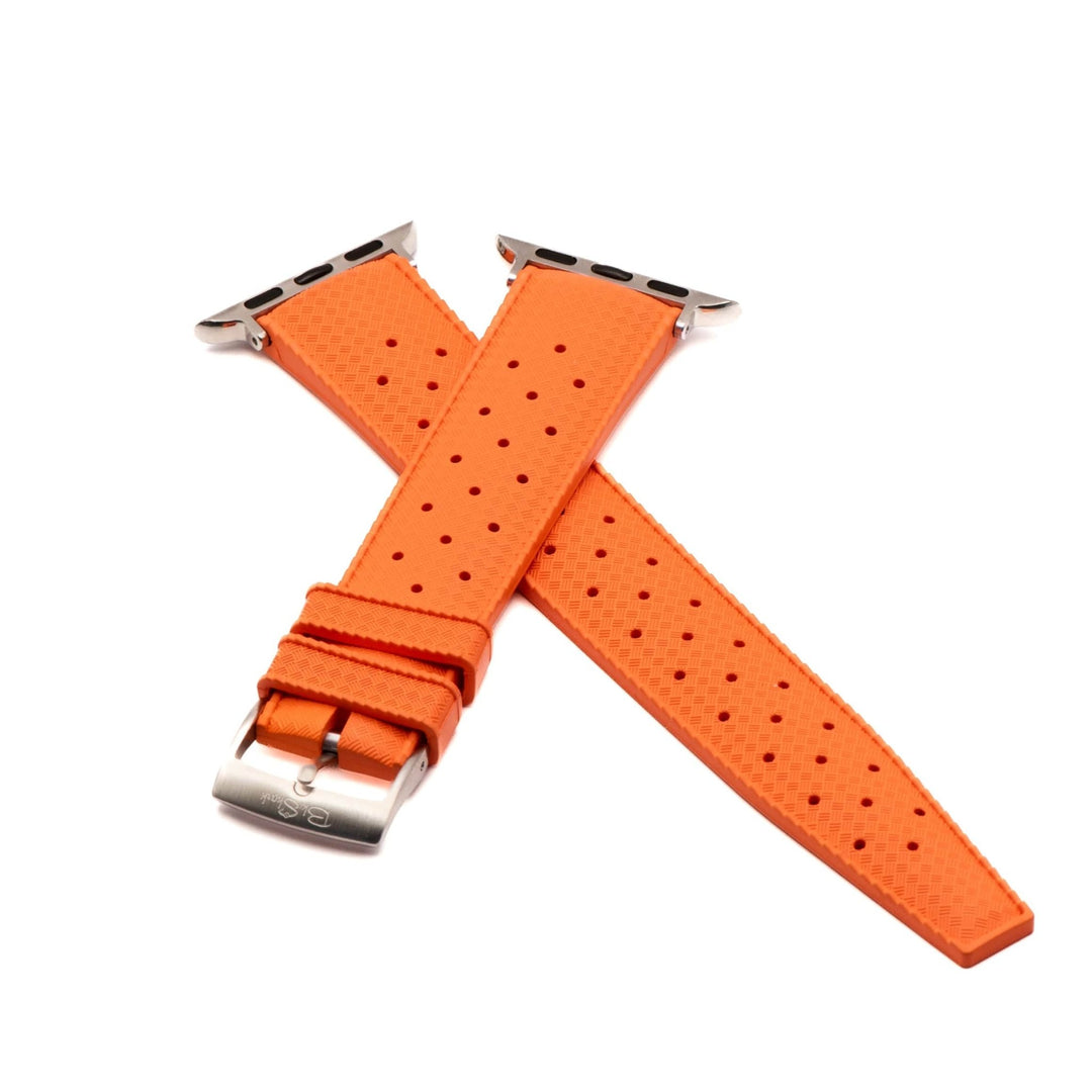 Tropical Rubber Band – For Apple Watch – Orange - BluShark Straps