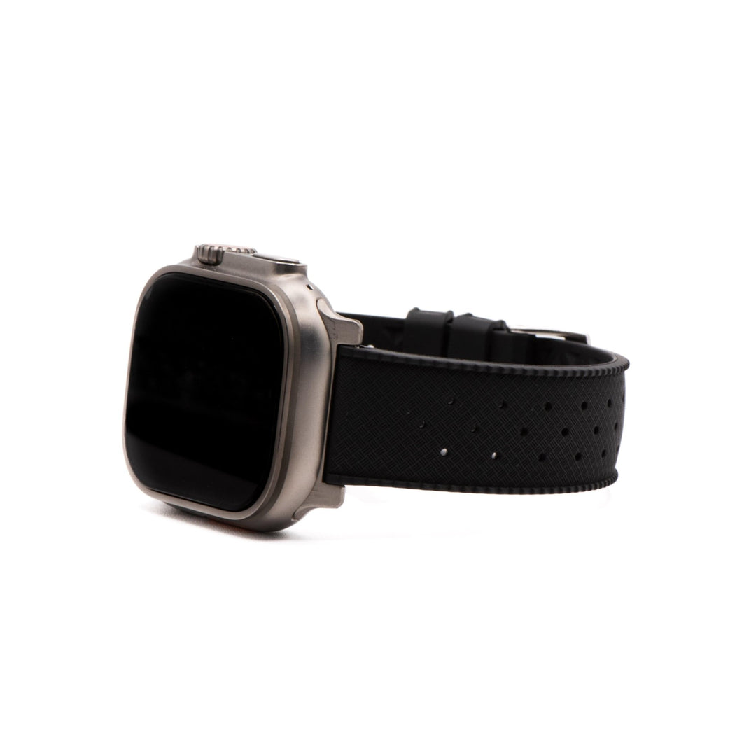 Tropical Rubber Band - For Apple Watch ULTRA - Black - BluShark Straps